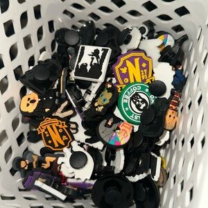 wednesday addams croc jibbitz